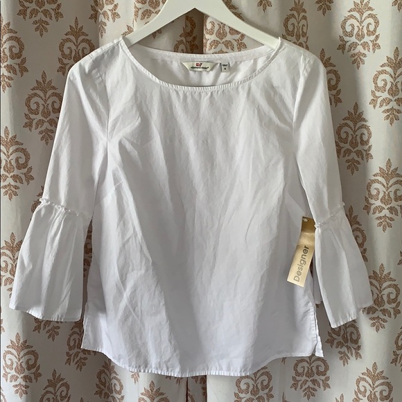 Vineyard Vines Tops - Vineyard Vines white bell sleeve top S